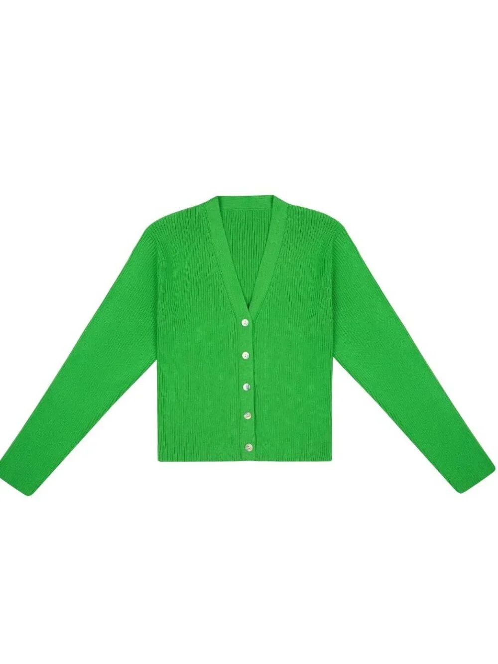 Wray NYC Gates Cardigan in Green Button Up Sweater Bell Sleeves Sz 3XL